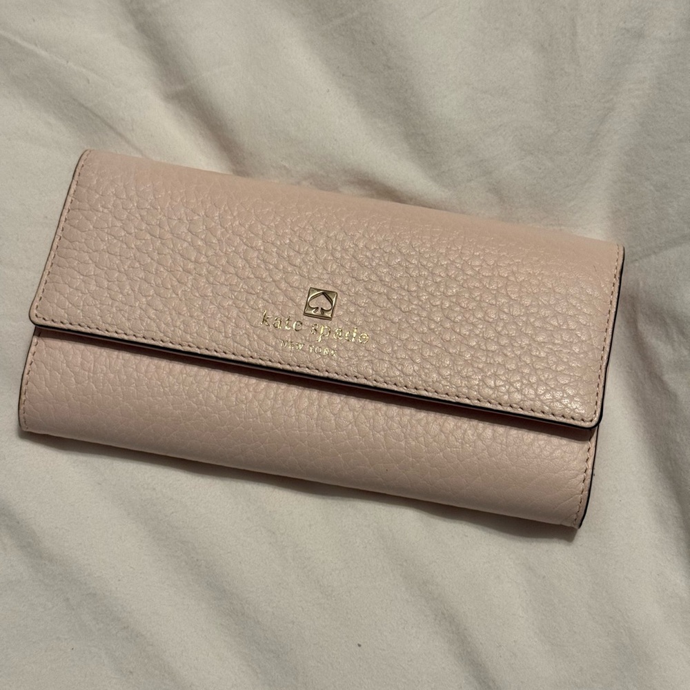 Kate Spade Blush Pebbled Leather Wallet